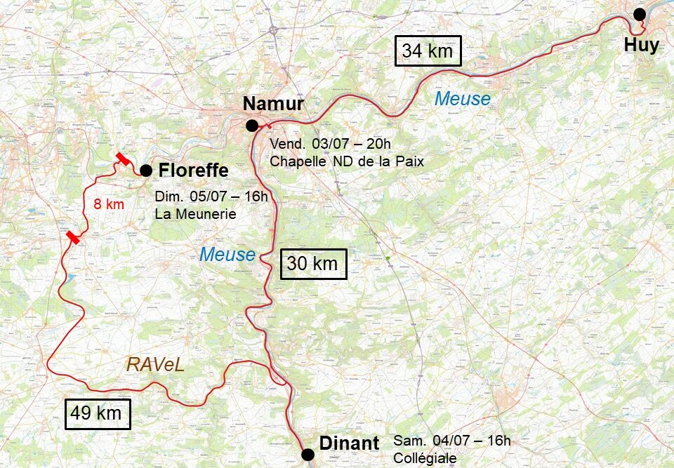 le schieve tour à vélo itinéraire final